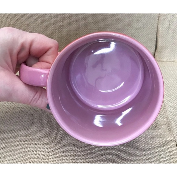 Disney Store Red Pink Minnie Mouse Mug Cup Large Whimsical Fun Disneyana - Picture 5 of 7